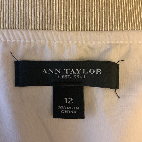 Ann Taylor Champagne Lace Skirt, Size 12 - Picture 5 of 6